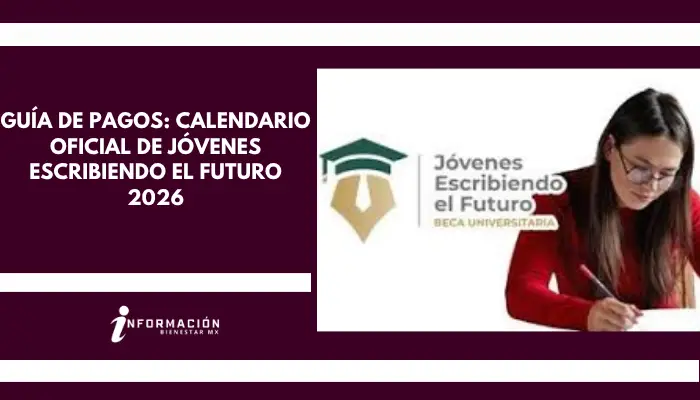 Guía de pagos: Calendario oficial de Jóvenes Escribiendo el Futuro 2026