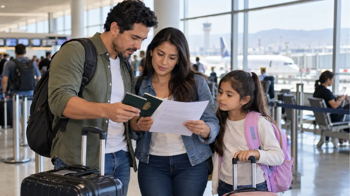Viajar con tus hijos al extranjero: cuándo pide permiso el INM